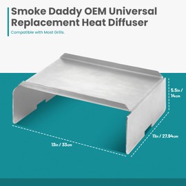 Smoke Daddy OEM Replacement Heavy Duty 10 Gauge Pellet Grill Heat Diffuser | Heavy Duty Heat Baffle for Smoker