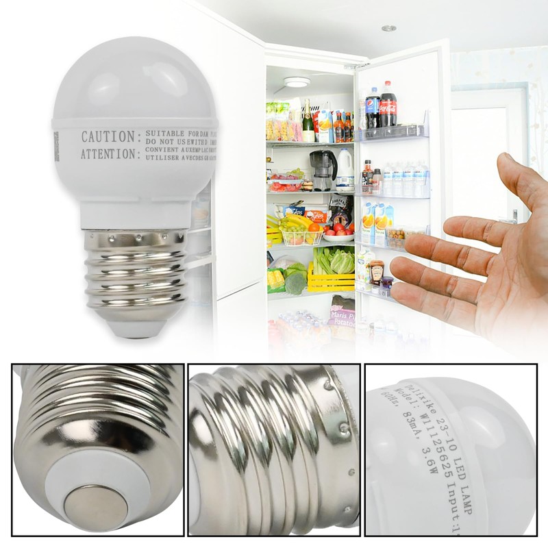 Delixike for Whirlpool Refrigerator Freezer LED Light Bulb W11125625 W10820003