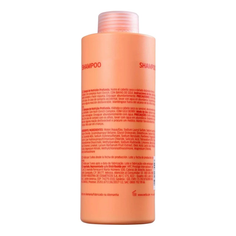 Wella Shampoo Wella Nutrí Enrich Invigo Nutricion Del Cabello 1l