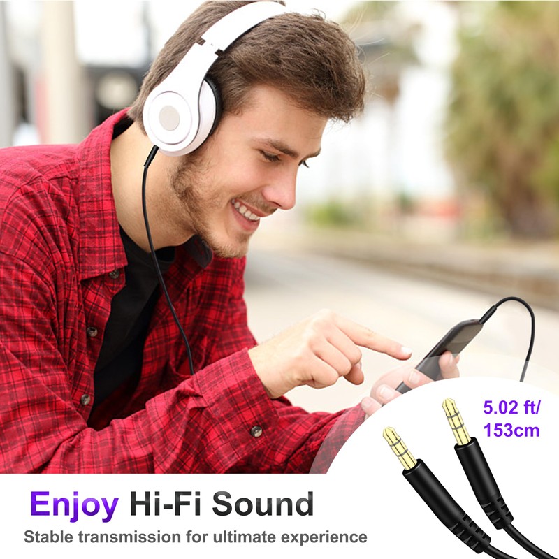 Beats Headphones Replacement Audio Cable Wire 3.5mm to 3.5mm Aux