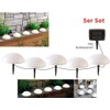 5 Solar Ground Lights in Hemisphere Shape, Modern Solar Lights