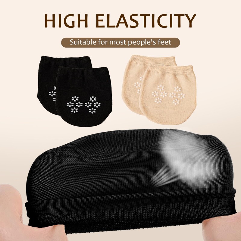 GMHLLES 12 Pairs Half Socks, Women Toe Covers for Inside
