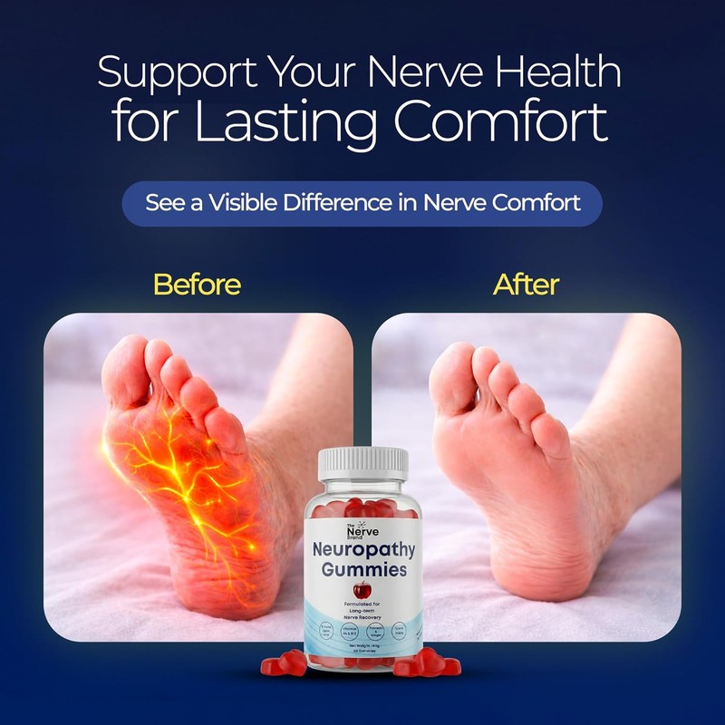 The Nerve Brand Neuropathy Support Gummies, 600 mg R Alpha