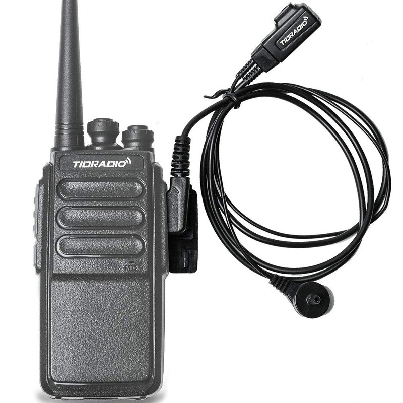 TIDRADIO Walkie Talkie Earpiece with Mic (Includes Earmolds and Ear