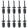 Hxchen 10Pcs Black Mini Grabber Test Probe Single Hook Clip