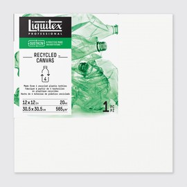 Liquitex Recycled Canvas, Traditional, 12" x 12", White