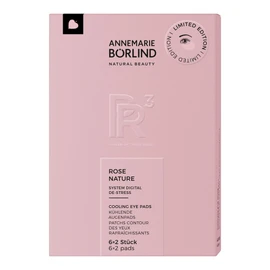 ANNEMARIE BÖRLIND Rose Nature Eye Pads with Cooling Effect (6 x 2 Pieces) - Recovered, Invigorated & Radiant Eye Area, Reduces Effects of Blue Light, Promotes Cellular Detoxification, Vegan