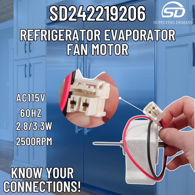 Supplying Demand 242219206 Refrigerator Evaporator Fan Blade - Replaces AP6976197