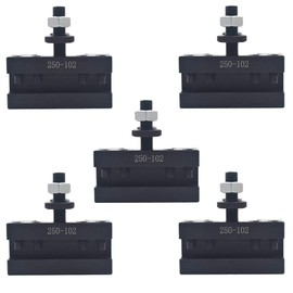 findmall 5Pcs AXA 250-102 Tool Holder AXA 102 Quick Change Tool Post Holder Fit for Swing 12 Inch AXA Tool Holder