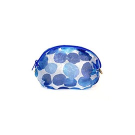 Crystal Pouch, Made in Japan, bubble blue