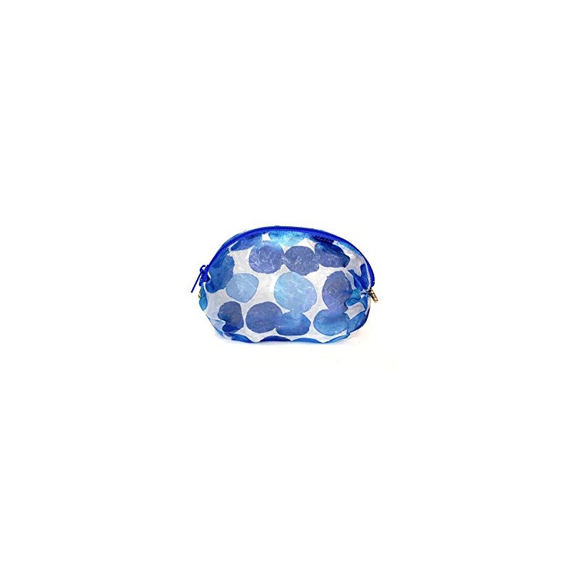 Crystal Pouch, Made in Japan, bubble blue