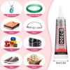 cridoz B7000 Jewelry Glue for Rhinestones, Cridoz 10Pack Super Craft