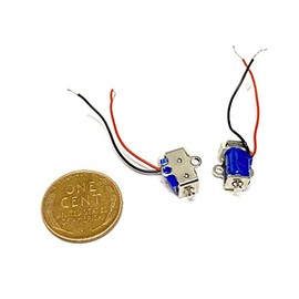 2 Pieces Linear tiny Miniature Solenoid Suction 2x Pull Micro Pneumatic push c21