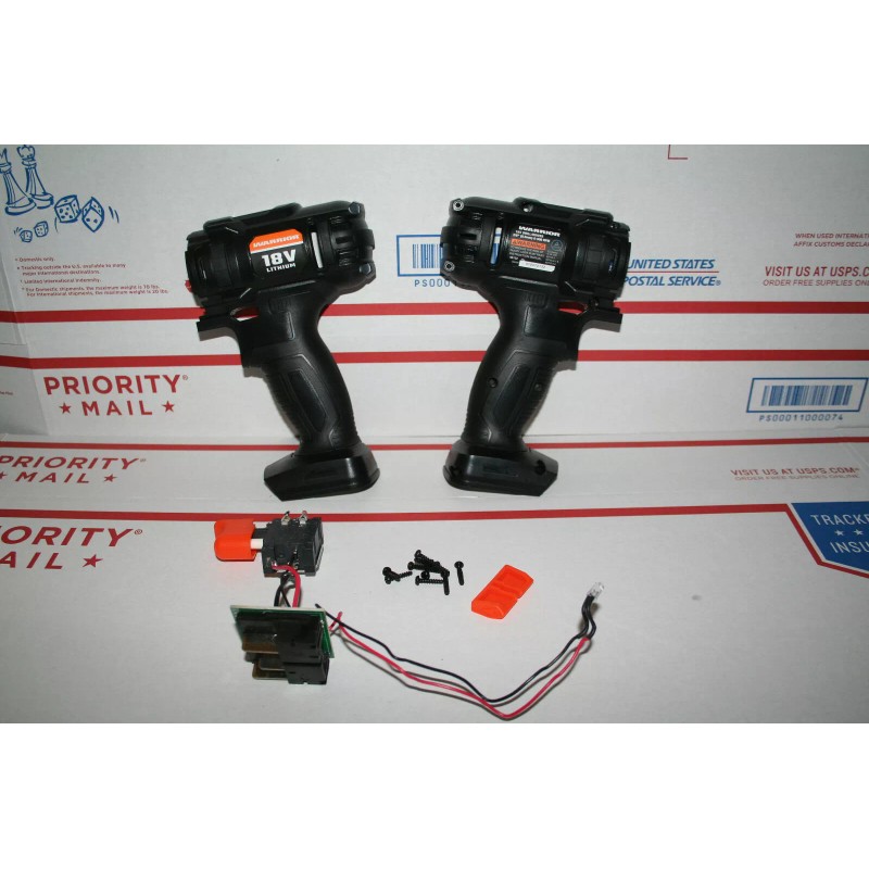 TeamTiki Harbor Freight Warrior 18V Drill shell w/ trigger speed