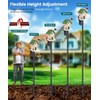 75" Heavy Duty Bird Feeder Pole, 1" Metal Adjustable Outdoor