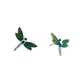 Betsey Johnson Dragonfly Stud Earrings, One Size