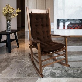 Flygulls Rocking Chair Cushions Indoor Velvet Chair Pads High Back and Seat Cushion 2 ...