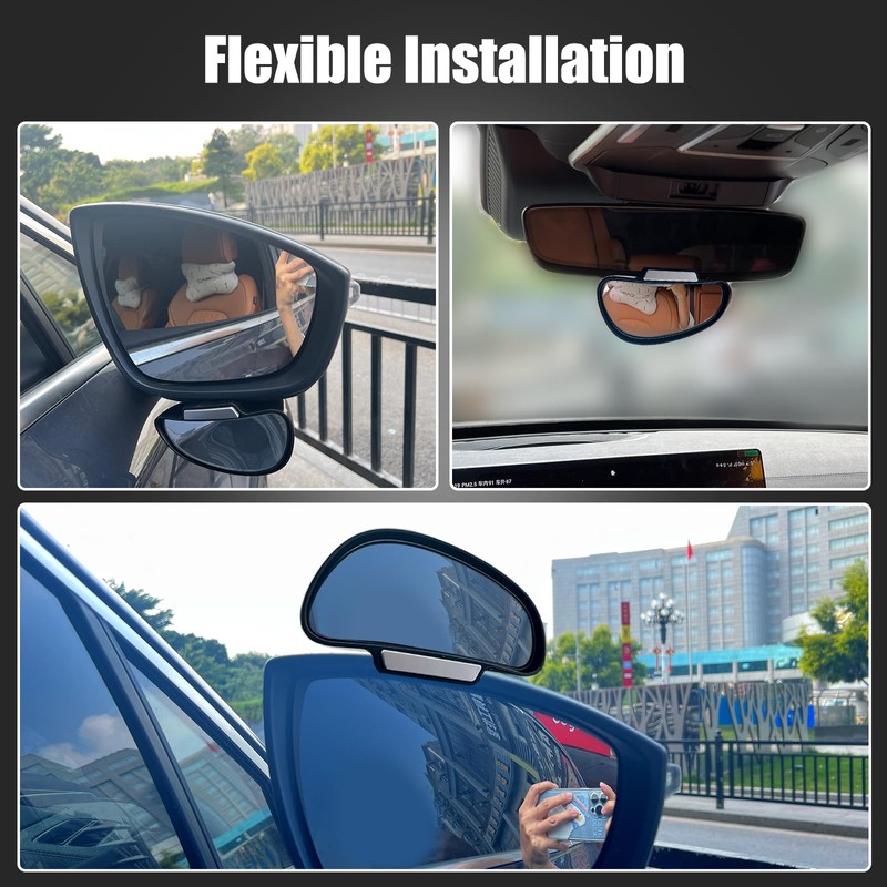 jose2015 1pcs Blind Spot Mirrors for Cars RIGHT，Universal Adjustable HD