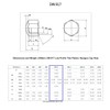 TERF® M10 Cap Nuts M10 (10mm) Steel Cap Hex Nut