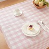 Alsoo Gingham Tablecloth Rectangle Checkered Table Cloth Cotton Linen Fabric