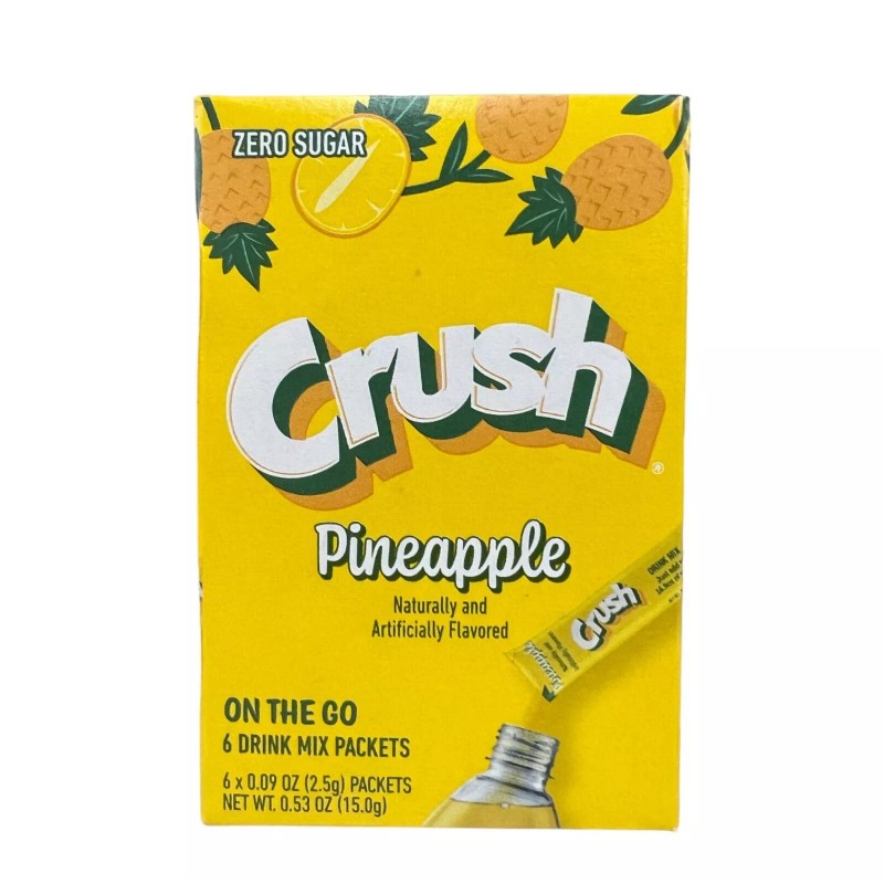 Crush Pineapple Crush Singles On The Go Water Drink Mix