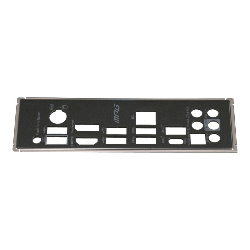 MSI E21-7C56011-A91 Original I/O Faceplate Black for MPG B550 Gaming