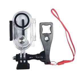 Honlyn 40M Housing Case Compatible with Insta360 Go 3, Underwater Diving Protective Shell 30M with Bracket Accessories