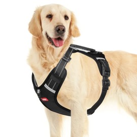 DoggieKit No Pull Dog Harness Reflective No Choke Pet Padded Vest Harness for Small Medium Large Dogs,Breathable Heavy Duty Dog Walking Harness with Easy Control Handle for Outdoor Training Running