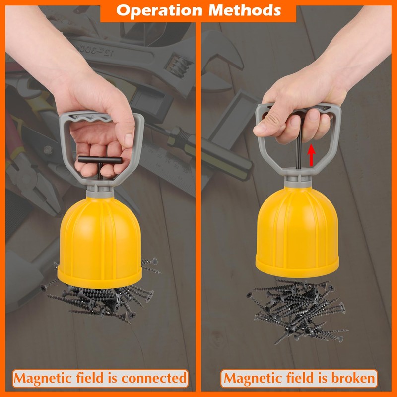 MUTUACTOR Strong Magnetic Bulk Parts Lifter,Quick Release Magnetic Pick-up Tool,Powerful