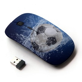 Graphic4You Soccer Football Sports Design Ergonomic Wireless Mouse with Nano Receiver