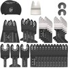 31 Pack Oscillating Saw Blades, High Carbon Steel Mix Oscillating