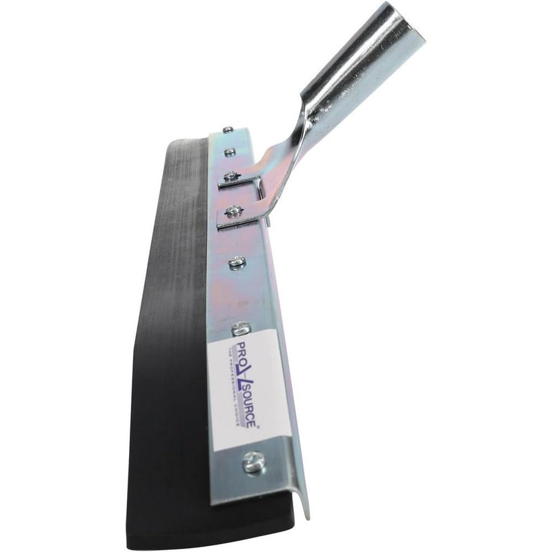 PRO SOURCE 24" Wide Petroleum-Resistant Curved-Blade Floor Squeegee: Taper Handle