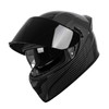 Crown Racing Full Face Motorcycle Helmets Carbon Fiber Pattern Motorbike