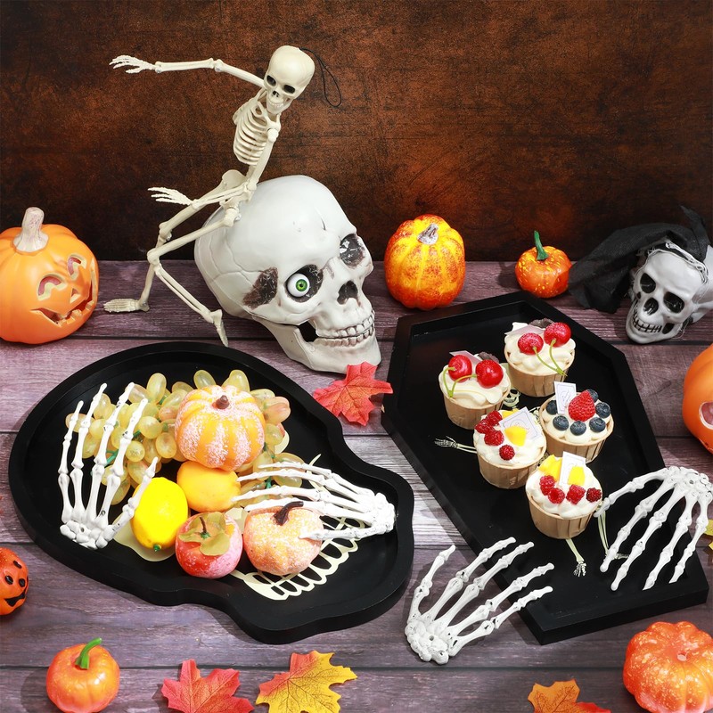 4 Pcs Halloween Party Decorations - 2 Pcs Halloween Coffin