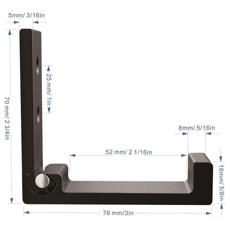 MeetRade Wall Hooks for Hanging Folding Coat Hooks 6 Pack