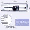 Adjustable Shower Head Holder Replacement for 18-25MM Slide Bar, Universal