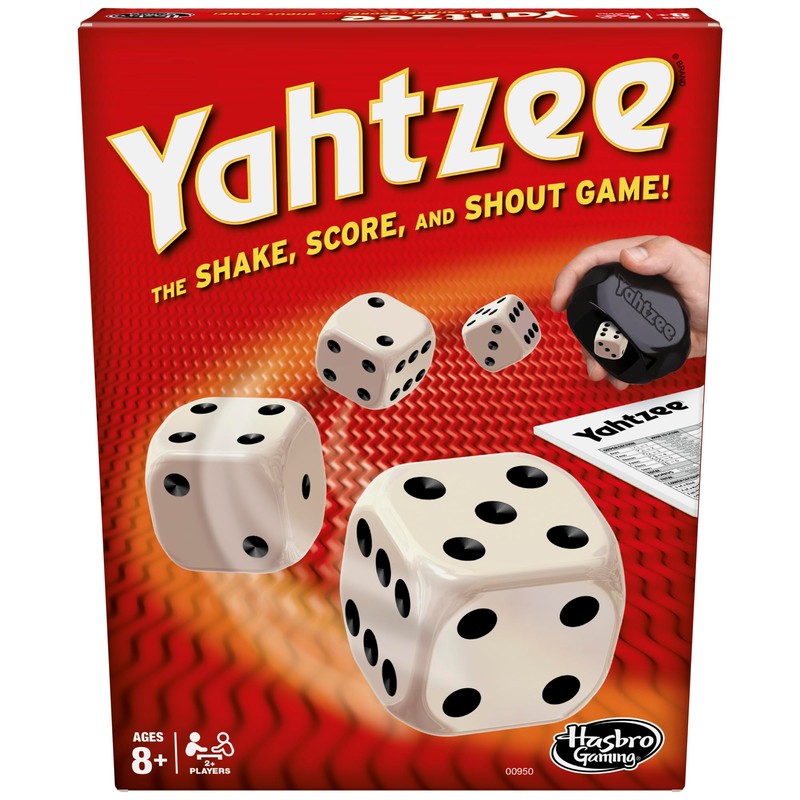 Hasbro Gaming Yahtzee Game, Fast-Playing Dice Games for Kids, Teens,