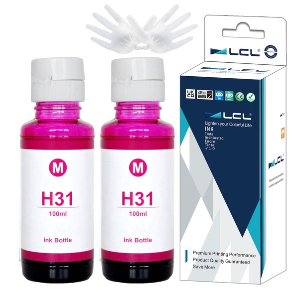 LCL LCL Compatible Ink Bottle Replacement for HP 31 1VU27AN