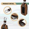 2 Pieces Superior Leather Car Case Key Fob Protector, Smart