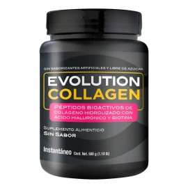 Colágeno Hidrolizado + Ácido Hialurónico y Biotina 500g | 50 Servicios | Péptidos de Colágeno | Suplemento Alimenticio | Sin Azúcar | Para Cabello Pie