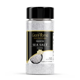 GranAroma Coarse Sea Salt, Finishing Salt, Cooking and Bath Additive (8.64 Ounce)