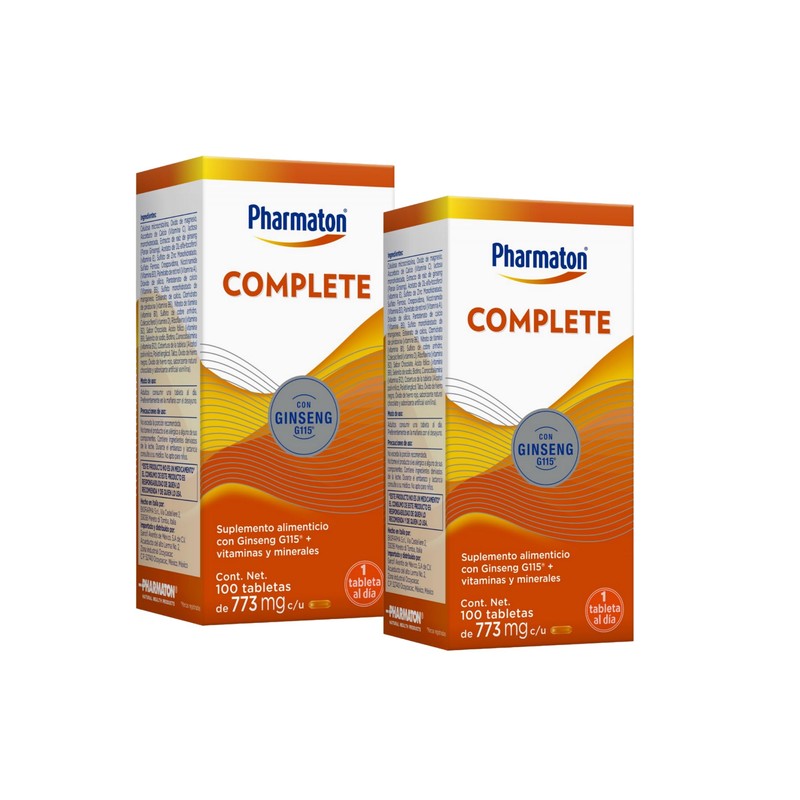 Pharmaton Complete suplemento alimenticio, Gingsen G115+ vitaminas, 200tabs