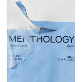 Menthology(メンソロジー) スーパークールマスクパック 鎮静シート フェイスパック 保湿 クールダウン 赤み・毛穴ケア 敏感肌 韓国コスメ メントロジー 天然成分 アロエ ペパーミント 低刺激 メンズ レディース