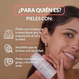 Protector Solar Mineral Facial | Toque Seco, Efecto Mate, No Deja Residuos | Con Aloe Vera, Té Verde, Manzanilla y Regaliz | Acción Antimanchas en la 