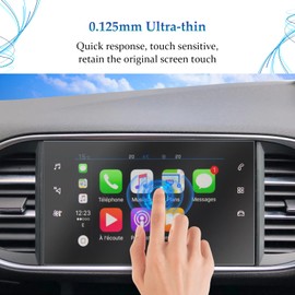 Pack of 2 SKTU for P*eugeot 308 SW / 308 GTI Navigation Protective Film 9.7 Inch GPS Navigation PET Protective Film Transparent Screen Protector