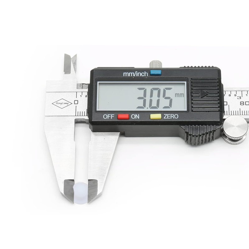 Tighall 100PCS White Soft Plastic Screw Hole Cover Plugs, 3mm