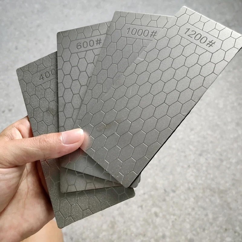 Diamond Sharpening Stone Set,12 Pcs Diamond Lapping Plate Coarse/Medium/Fine Grit