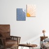 Creoate Boho Wall Decor Art 2 Pieces Sun and Moon