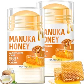 Bálsamo de pies con miel de manuka, crema hidratante para manos y pies para talones secos agrietados, bálsamo para talones, para mujeres y hombres, cr