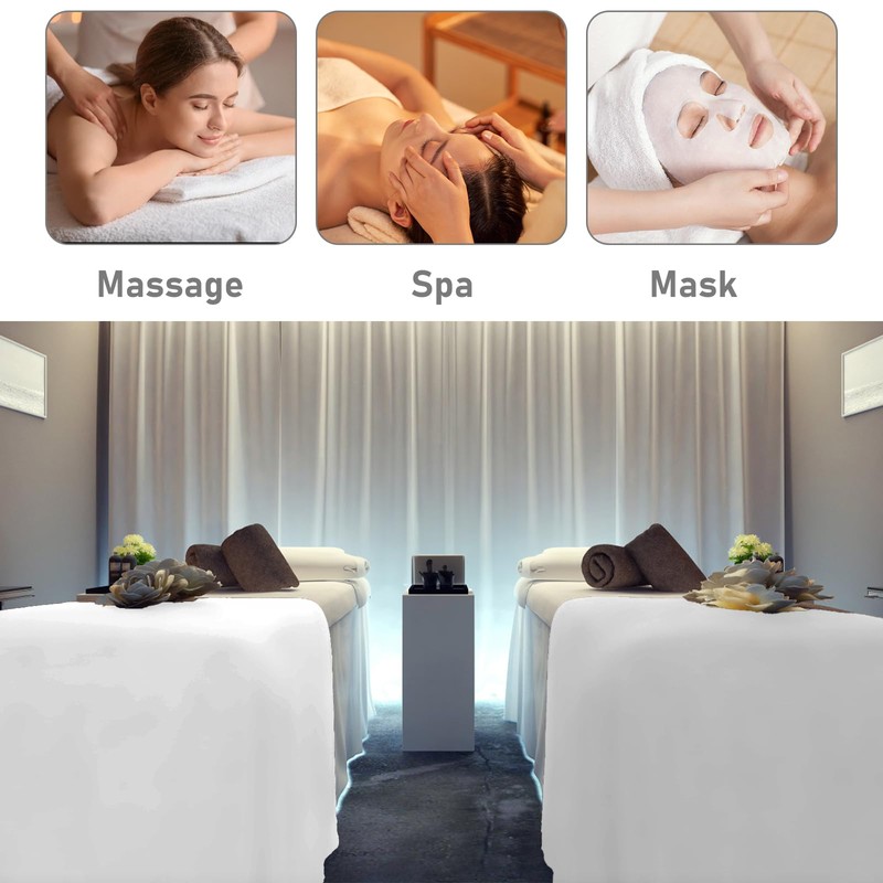 3 Piece Microfiber Massage Table Sheet Set, Beauty Massage Bed